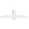 Ekena Millwork Eugene Architectural Grade PVC Gable Bracket, 60"W x 17 1/2"H x 6"D x 6"F, 7/12 Pitch GBP060X18X0606EUG00 - alternate 3